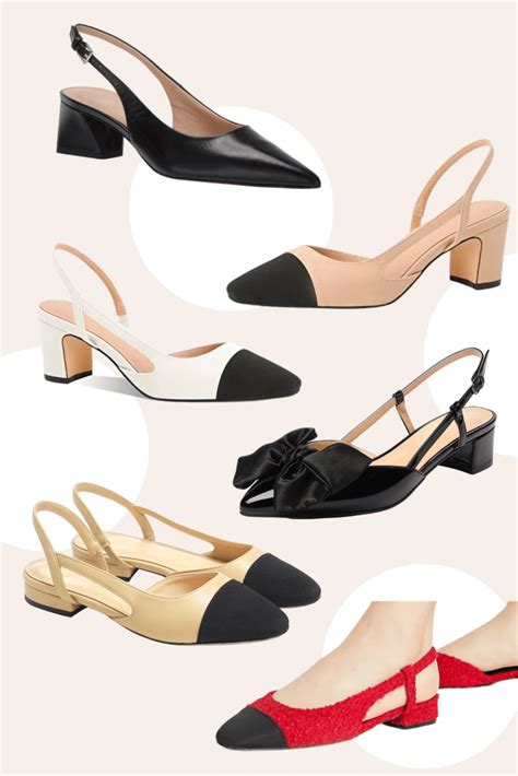 chanel inspired slingbacks|chanel slingback dupe price.